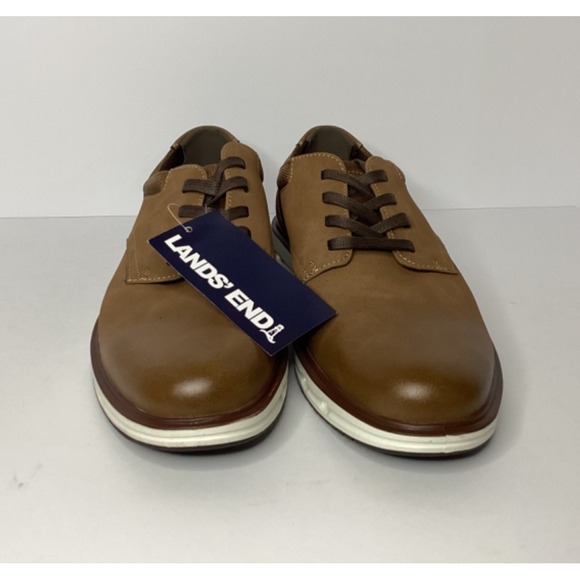 Lands End Men's Sport Oxford Loafer Lace Up Size 11 Brown NEW - Picture 4 of 7